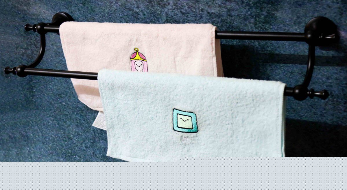 N139 ( High Density Double Towel Bar , Black - 60cm ) - Image 2