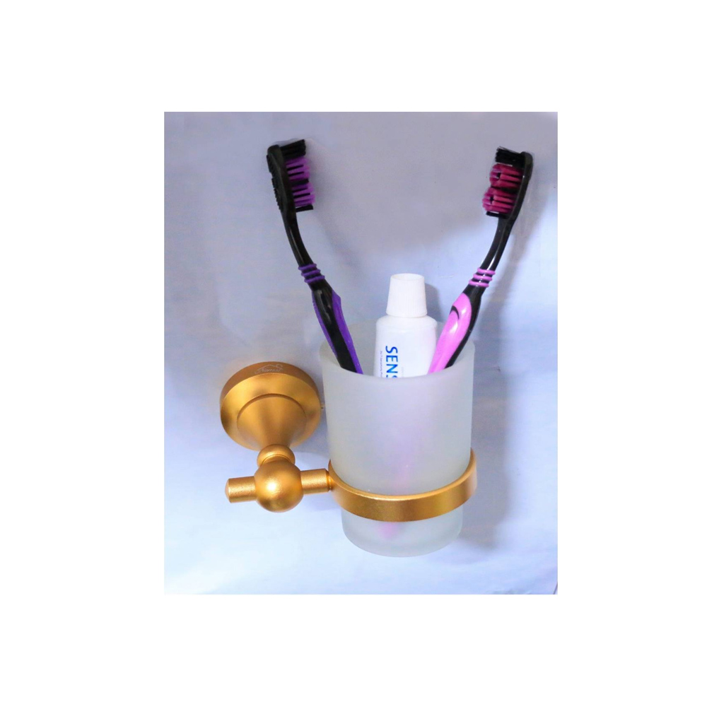 Glass Tumbler Holder - Glass Toothbrush Holder , Champagne Gold in Nairobi Kenya