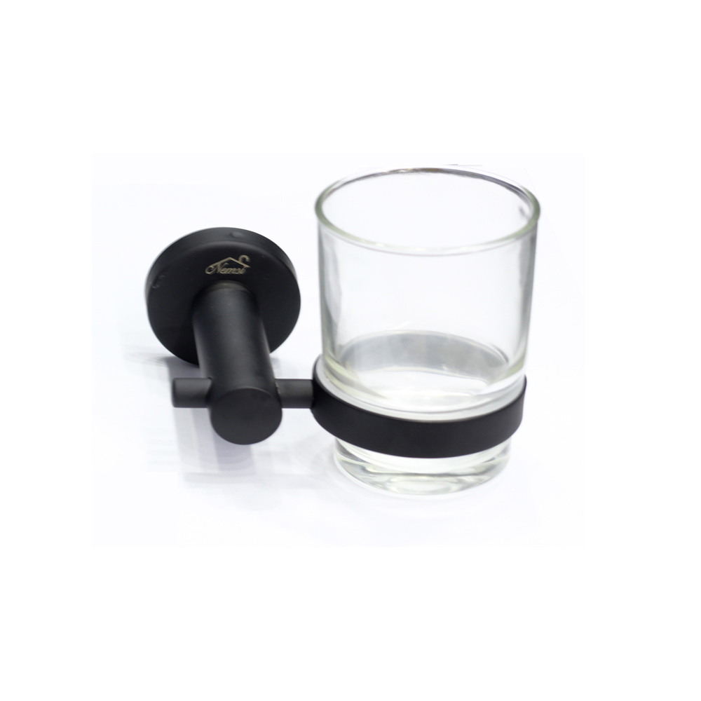 Glass Tumbler Holder - Glass Toothbrush Holder Black in Nairobi Kenya