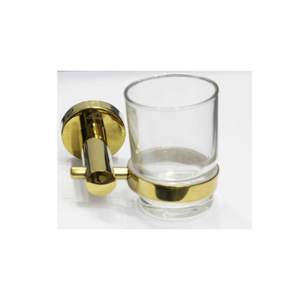 Glass Tumbler Holder - Glass Toothbrush Holder Gold in Nairobi Kenya