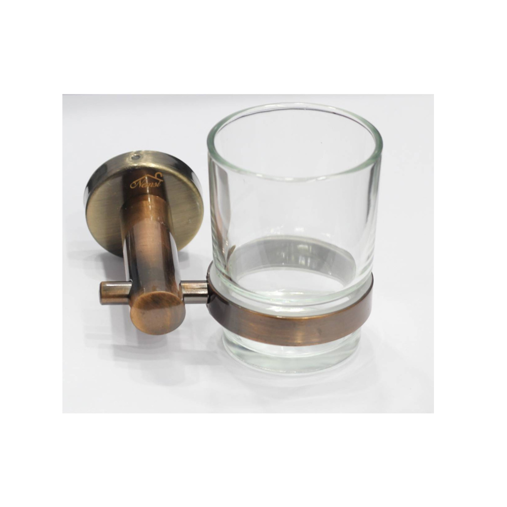 Glass Tumbler Holder - Glass Toothbrush Holder - Antique Copper in Nairobi Kenya