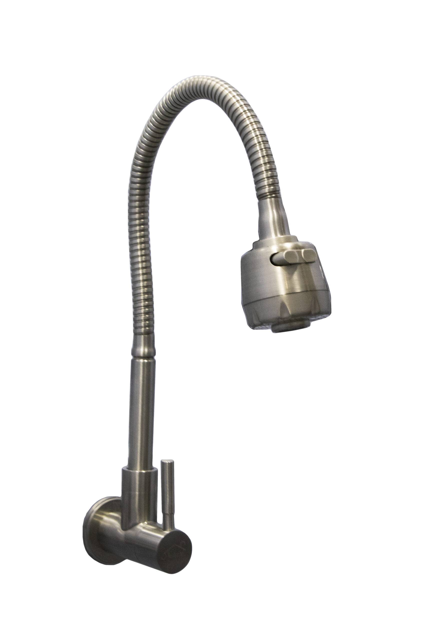 KS1151 B ( SS304 Flex Long Neck Kitchen Tap with Adjustable Pressure