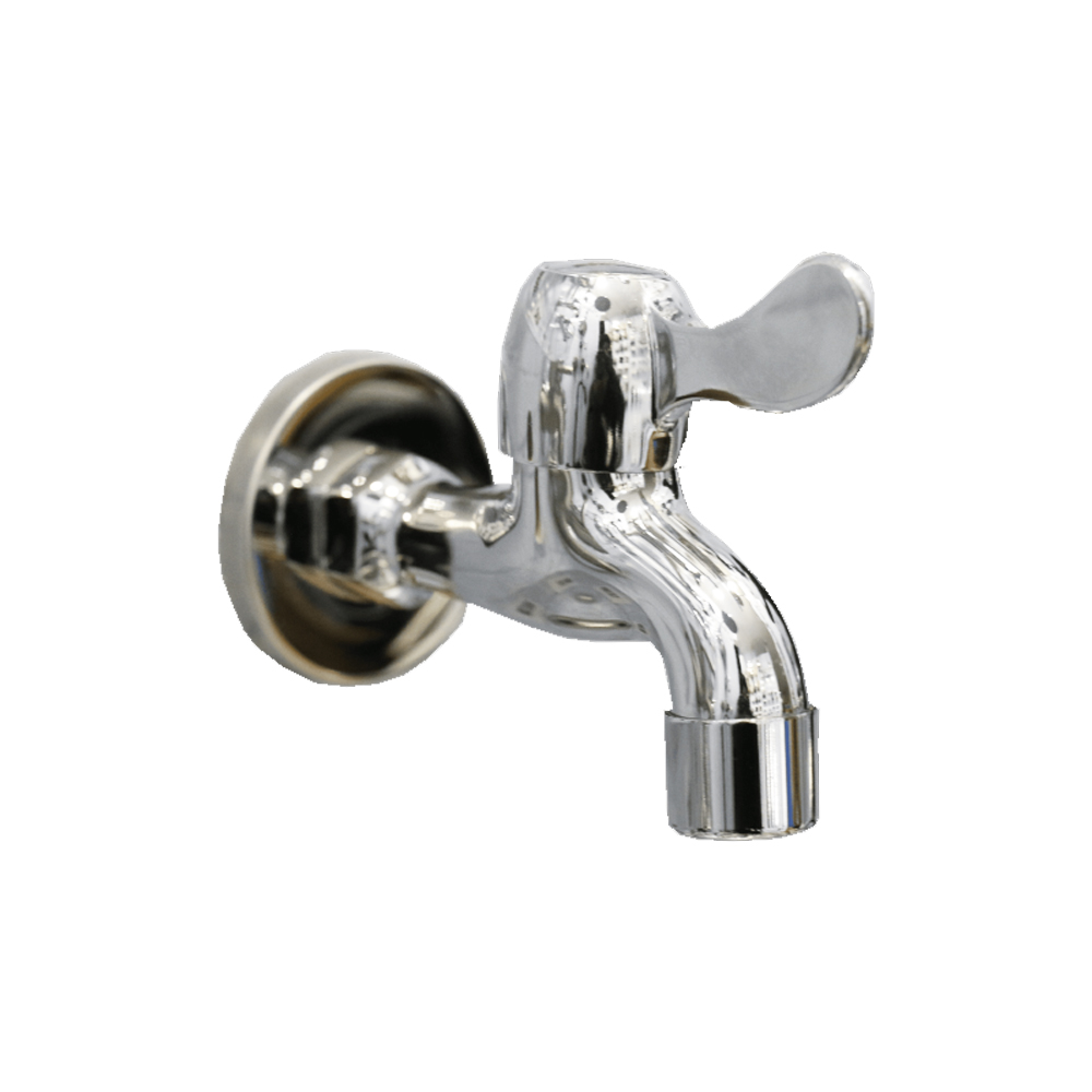 Chrome Bib Tap wall Type