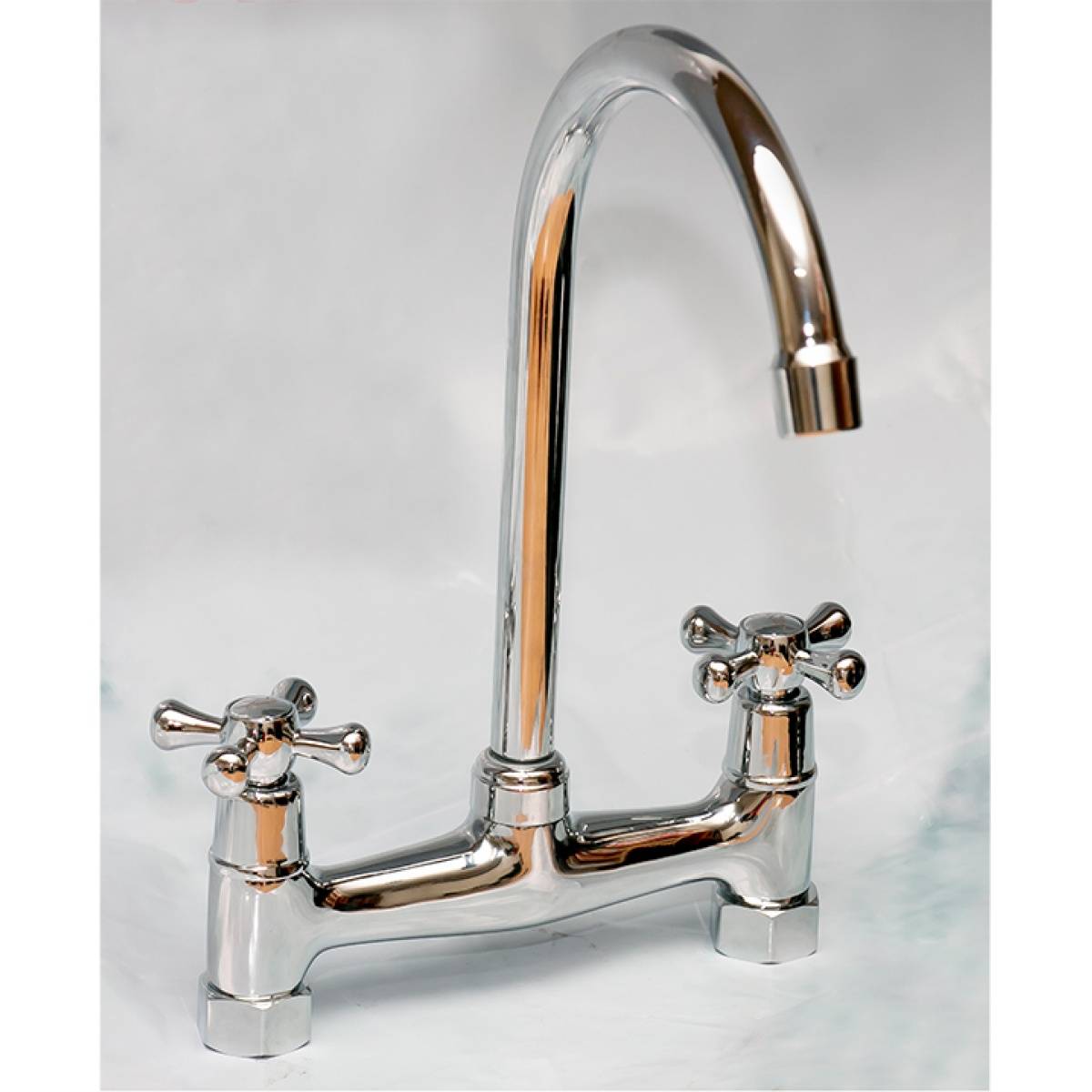 KS1000 Kitchen Pillar Mixer Double Nob Nemsi Holdings