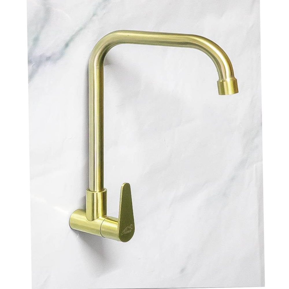 Brushed Gold Kitchen Wall Tap in Kenya l Kitchen Bib Taps in Nairobi Kenya