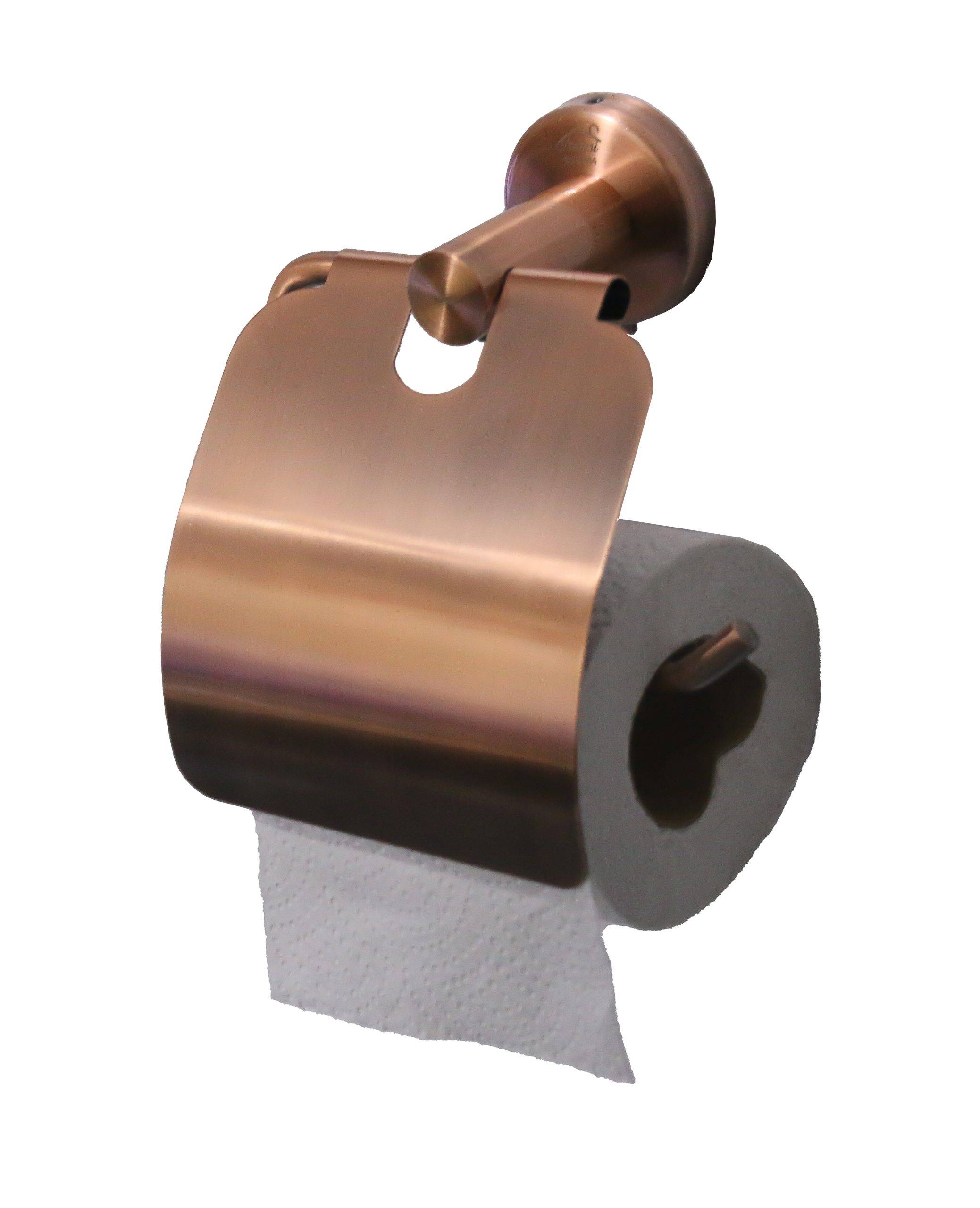 N069AC K016 TISSUE HOLDER WITH COVER ANTIQUE COPPER Nemsi Holdings