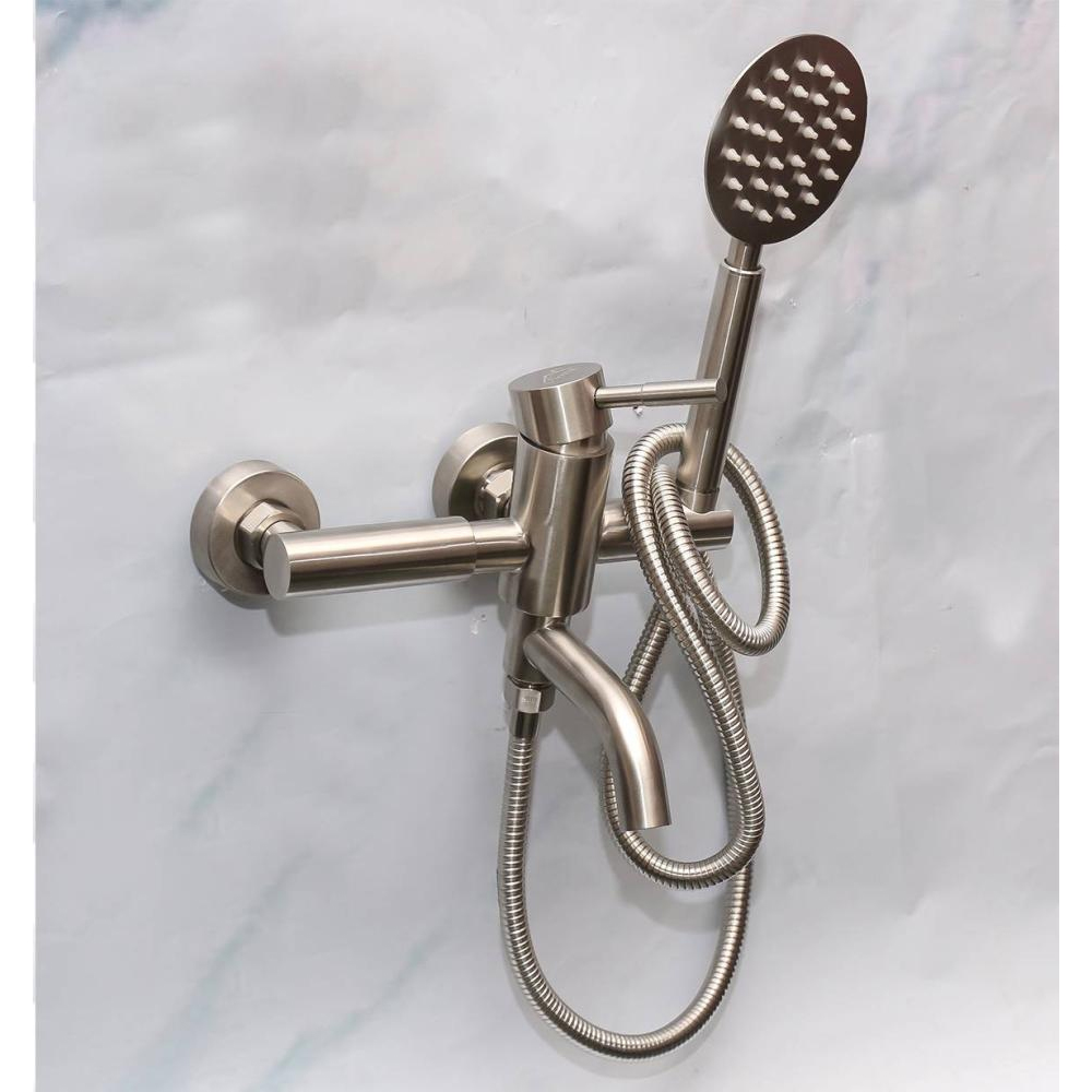 Chrome Wall Type Bath-tub Mixer with Telephone Shower l Shower Mixers in Nairobi Kenya l Bathroom accessories