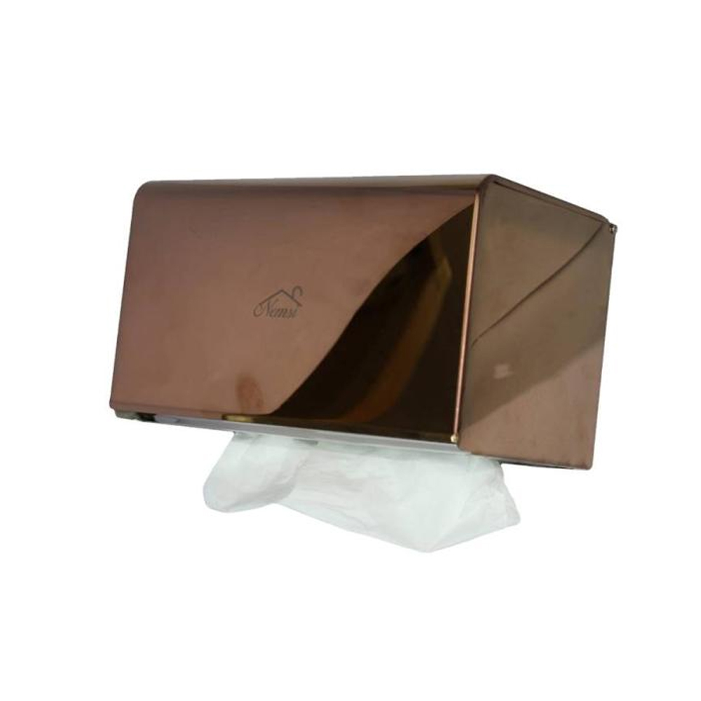 Get Rose Gold Box Serviette Holder - Stainless Steel| Buy Tissue Holder |