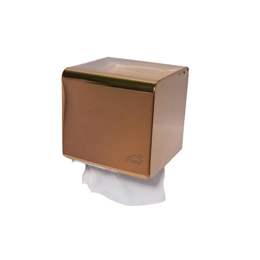 Get Rose Gold Box Serviette Holder - Stainless Steel| Buy Tissue Holder |