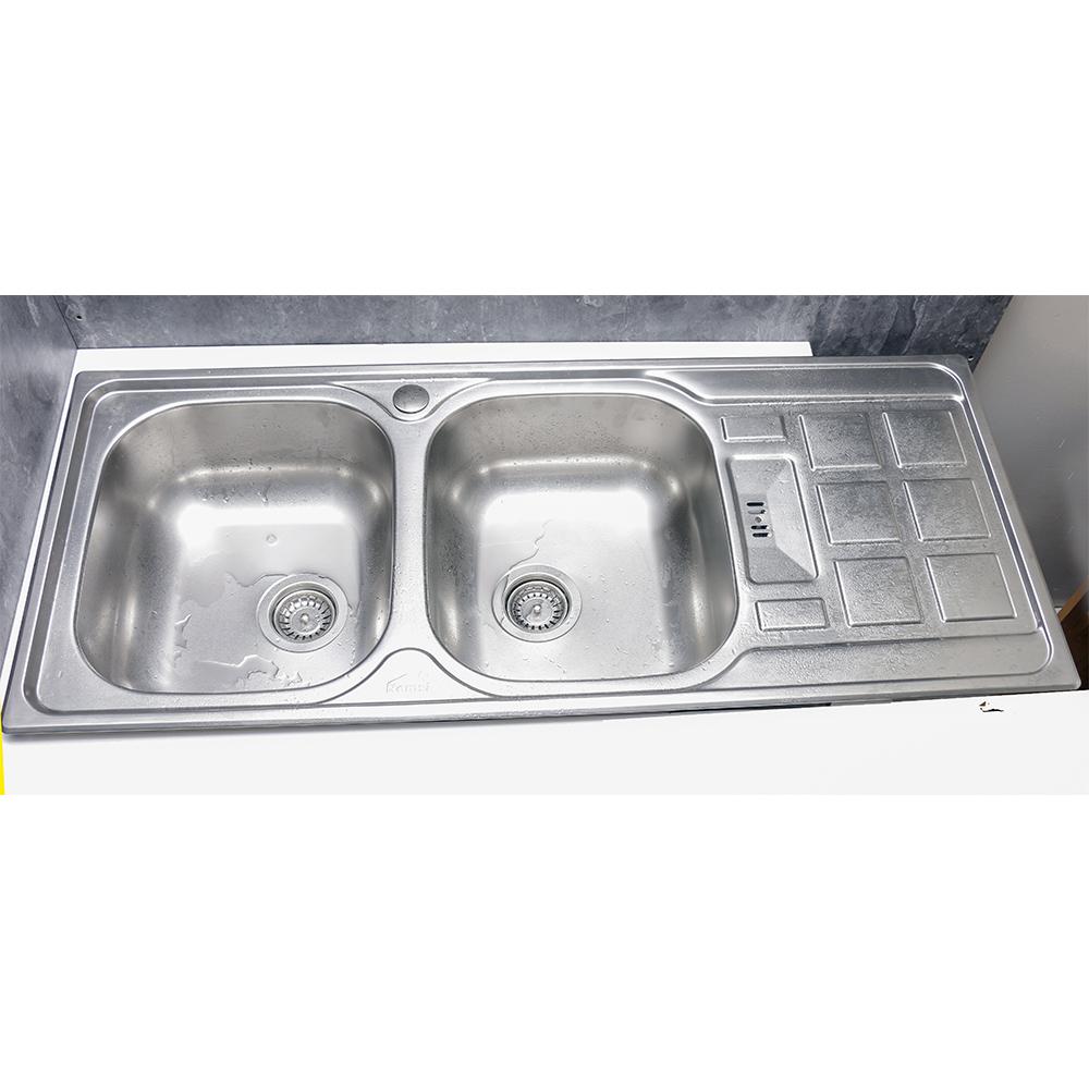 Kitchen Sinks in Nairobi - Double Bowl Double Drain Kitchen Sink | Double Tray Sinks | Sanitary Ware in Kenya | Wash Basins in Nairobi, Kenya