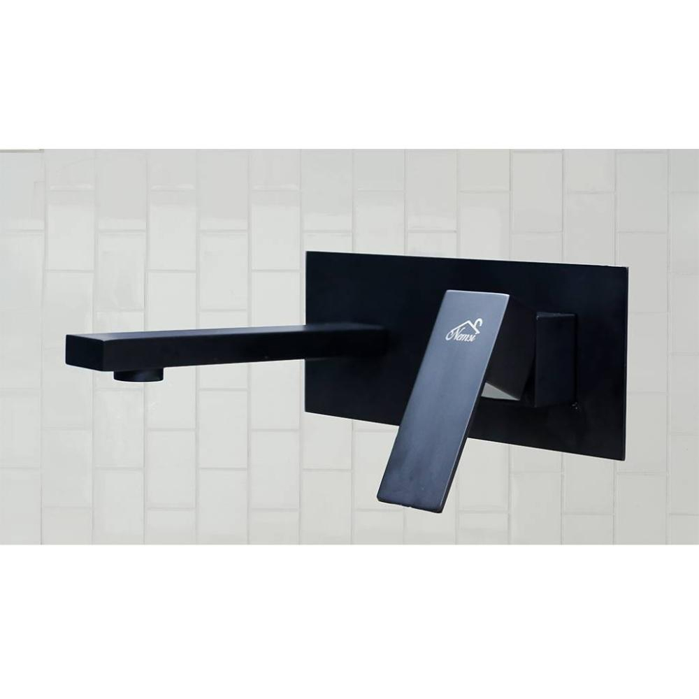 Black Wall Type Basin Mixer