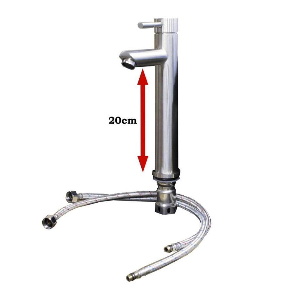 EG6022 Basin Mixer 360 degrees Head Turn Mirror Finish
