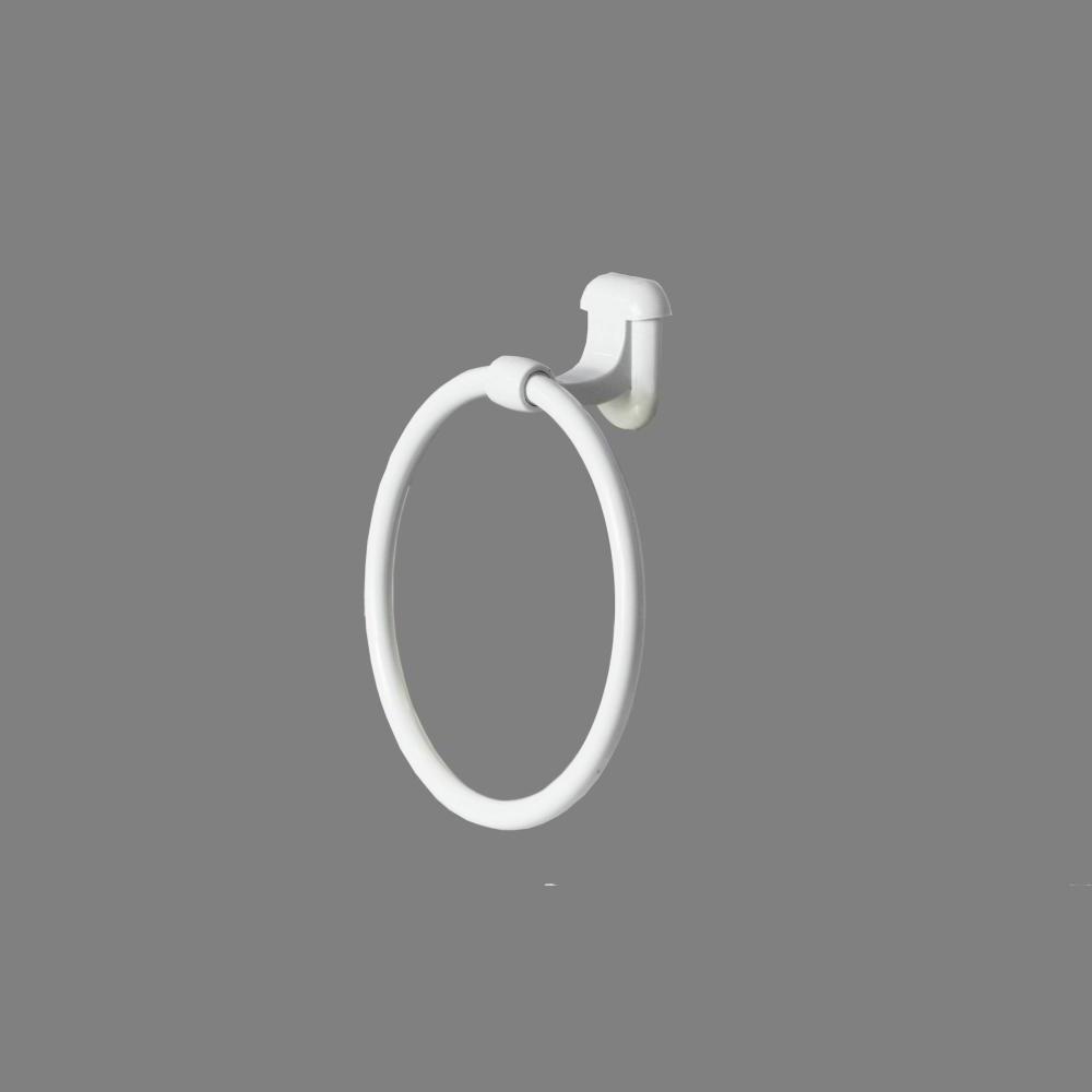 N079 ABS White Plastic Towel Ring
