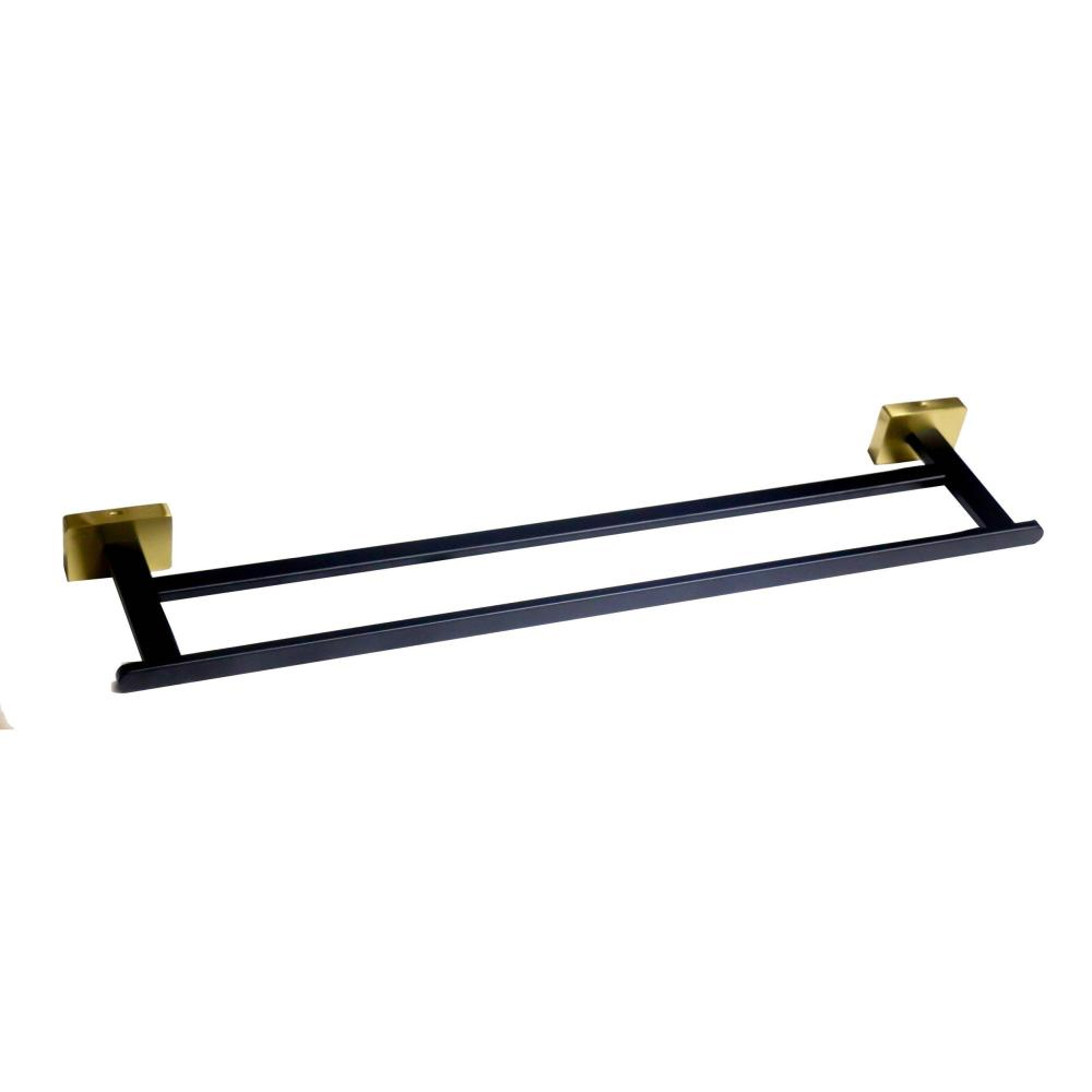 Black & Gold Double Towel Bar l Towel Holders in Nairobi Kenya