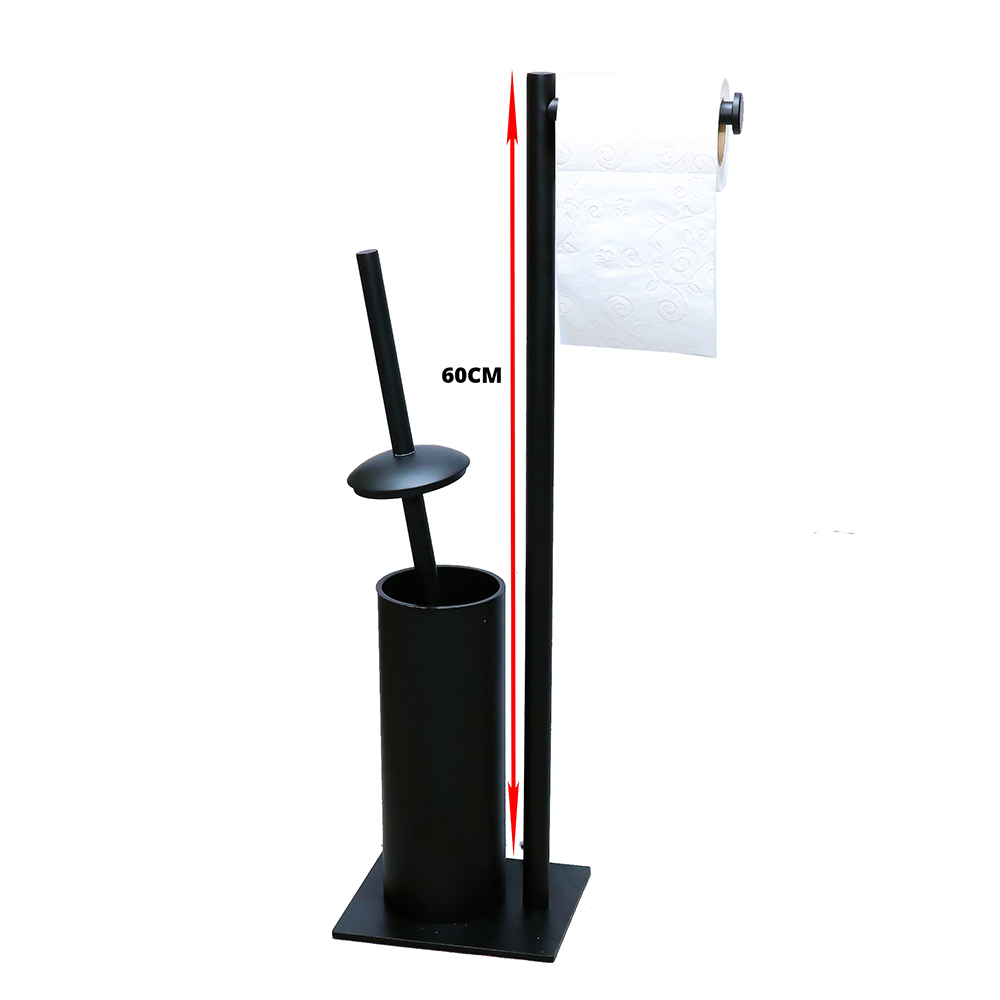 Black, Combined Toilet Brush Holder and Tissue holder available in Nairobi, Kenya