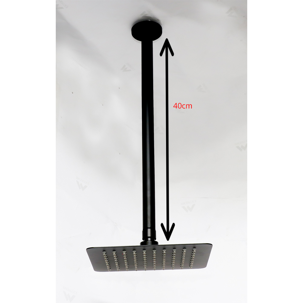 Black - Square Head and Ceiling Shower Arm in Nairobi Kenya