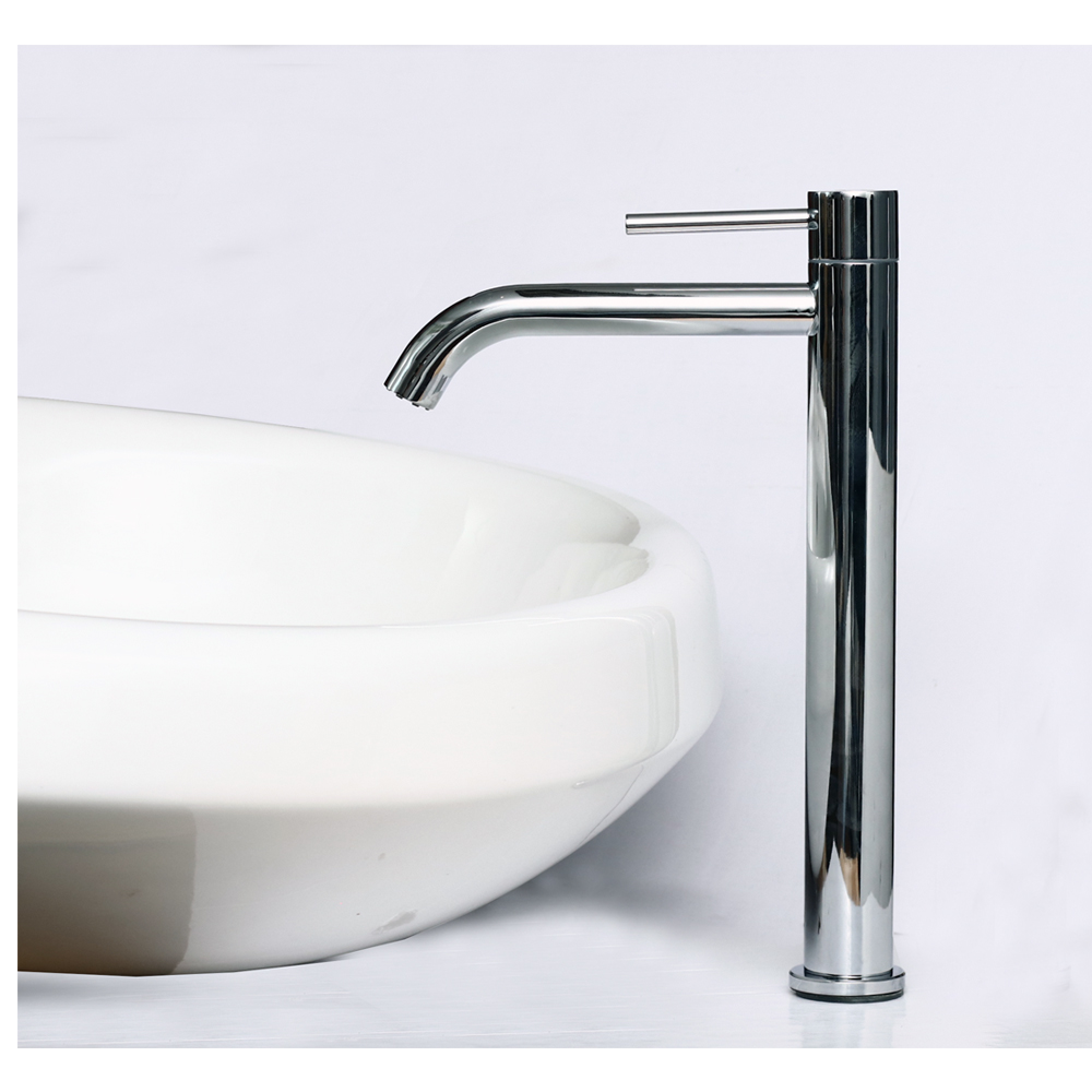 Long Neck Chrome/Mirror Finish Table Top Basin Tap