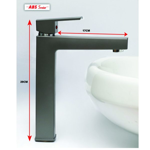 ABS Gun grey High Neck Basin Mixer - Plastic Mixer Taps in Kenya