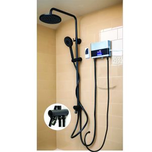 Black 3 way Shower Mixer with Digital Instant heater