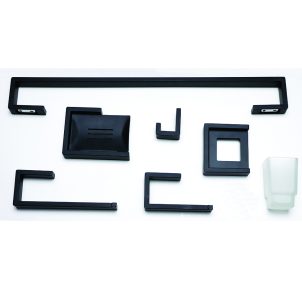 Black Square Bathroom Set