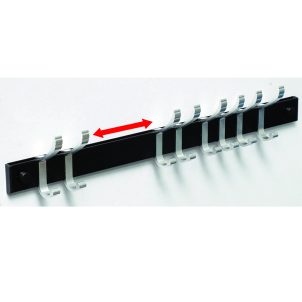 Movable Black and Aluminium Hook