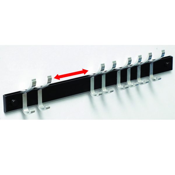 Movable Black and Aluminium Hook