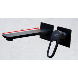 Concealed Black basin mixer