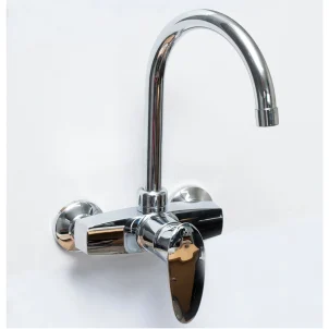 Chrome wall Kitchen Mixer