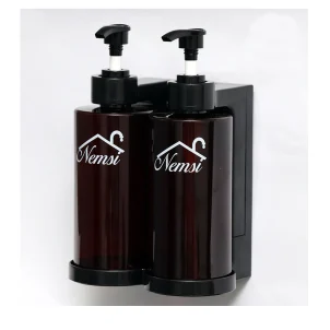 Translucent+Brown+Twin+soap+Dispenser