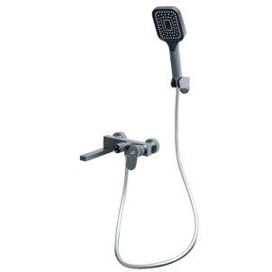 Aluminium Bath Tub Mixer Withtelephone-silver Grey