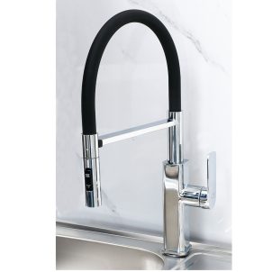 Premium Black & Chrome Kitchen Mixer