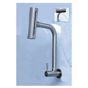 Rotatable 4 Function Gun Grey Wall Tap