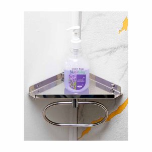 2 In 1 (20cm) Corner Shelf+towel Ring