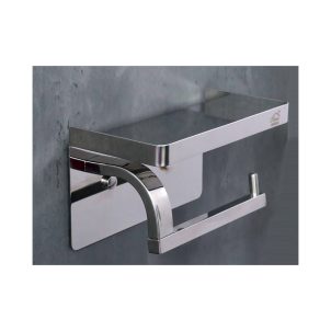 Premium (ss304)tissue Holder With Enclosed Shelf-Mirror